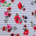 Tissu de rayonne motif floral tissé imprimé trente pour robe